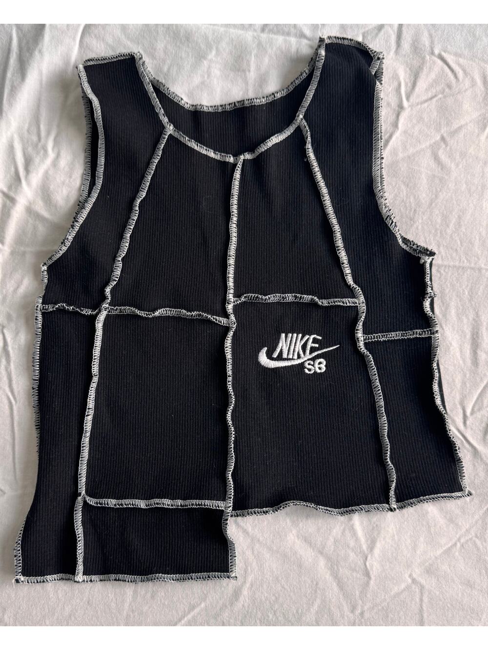 Nike SB Ribbed Patchwork Crop Tank XS/S